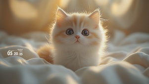 可爱呆萌猫咪