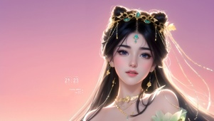 国风古装长发美少女