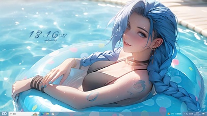 泳池少女金克斯