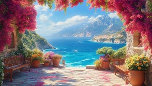 地中海海岛花园