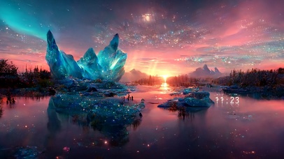 4k为唯美治愈 极地之光