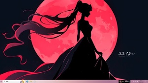 夜空下的少女