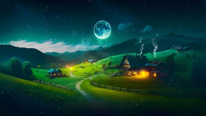 4K   温暖的小屋