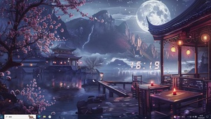 江南风格夜景主题