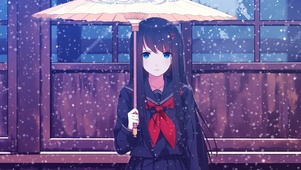 雪中的女孩