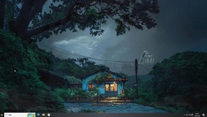 雨夜 小屋