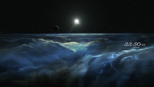 4k 太空云海流动