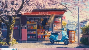 樱花街道便利店
