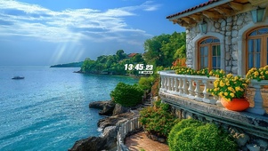 护眼海边别墅