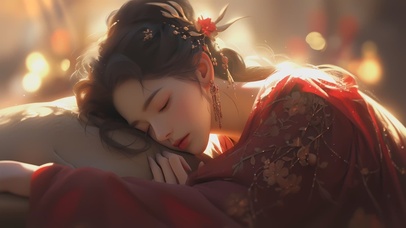 4K性感国风汉服睡觉美女(禁转