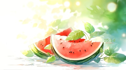 小清新 夏日西瓜	