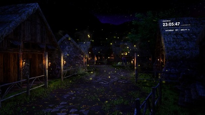 治愈唯美山林荧光小镇