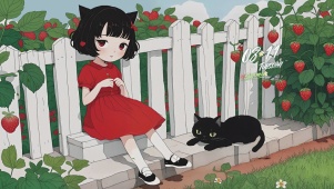 花园里