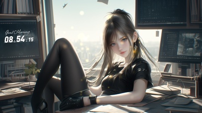 她明媚的容颜充满生命力