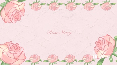 水彩玫瑰花故事