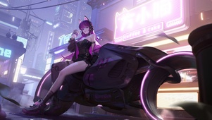 机车美女