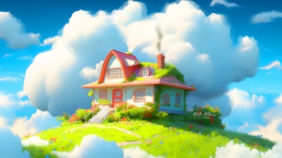 云中绿色小屋子