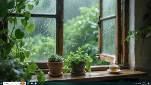 护眼治愈 雨景