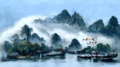 Ai绘画古风山水