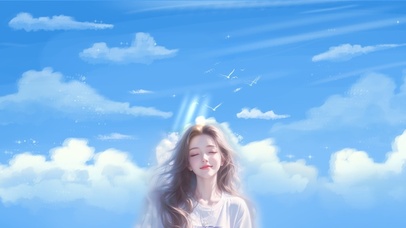 蓝天白云自由的味道