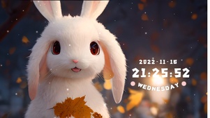 可爱长耳兔兔