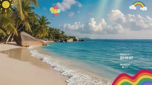 大海蓝天治愈风景