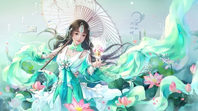 古风荷花仙女