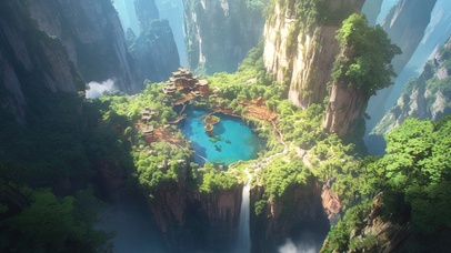 绿色护眼森林公园