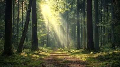 森林中的曙光