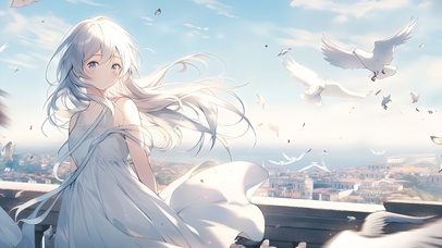 当白鸽掠过头顶