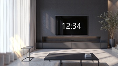 极简黑白摸鱼小电视