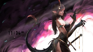 暗黑系美女
