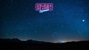星河霓虹时钟