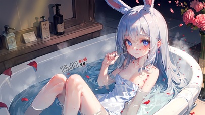 浴缸里的小可爱