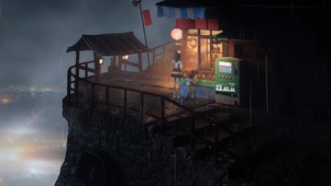 4K 雨夜悬崖小店