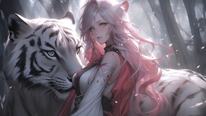 梦幻白虎少女
