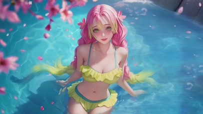 4k泳装甘露寺蜜璃
