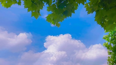 4K护眼蓝天白云