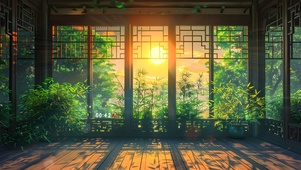 幽静 竹林