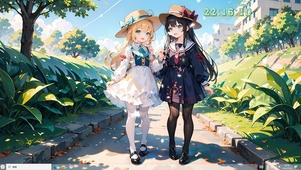4k萝莉春游黑白美少女