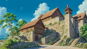 唯美清新古宅