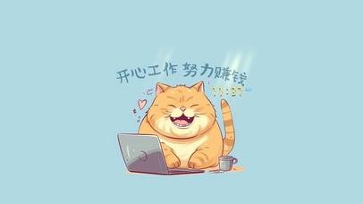 开心工作努力赚钱