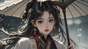 雨中见你