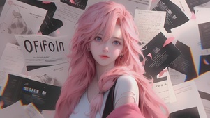 可爱画报女孩