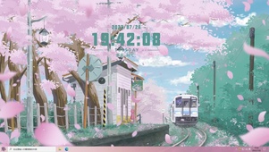 樱花铁轨