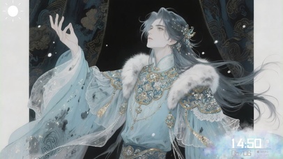 蓝色系古风帅哥