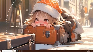 雪地少女