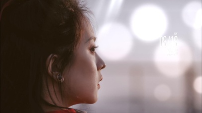 4K侧脸清纯美女