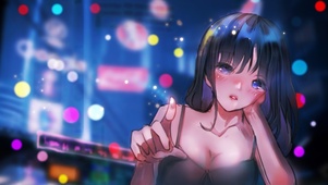 窗外夜色