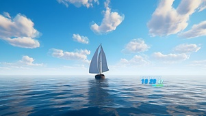 海上孤舟